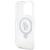 Karl Lagerfeld KLHMP15LHMRSKCH iPhone 15 Pro  6.1 biały/white hardcase Ring Stand Karl&Choupettte MagSafe